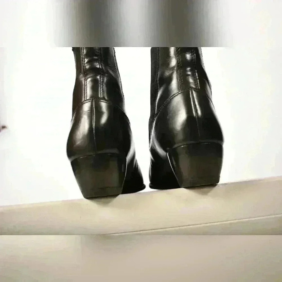 MARC BY MARC JACOBS Black 100%  Leather Pointed Toe Chelsea Boots 38.5EU 8.5US - Picture 6 of 7